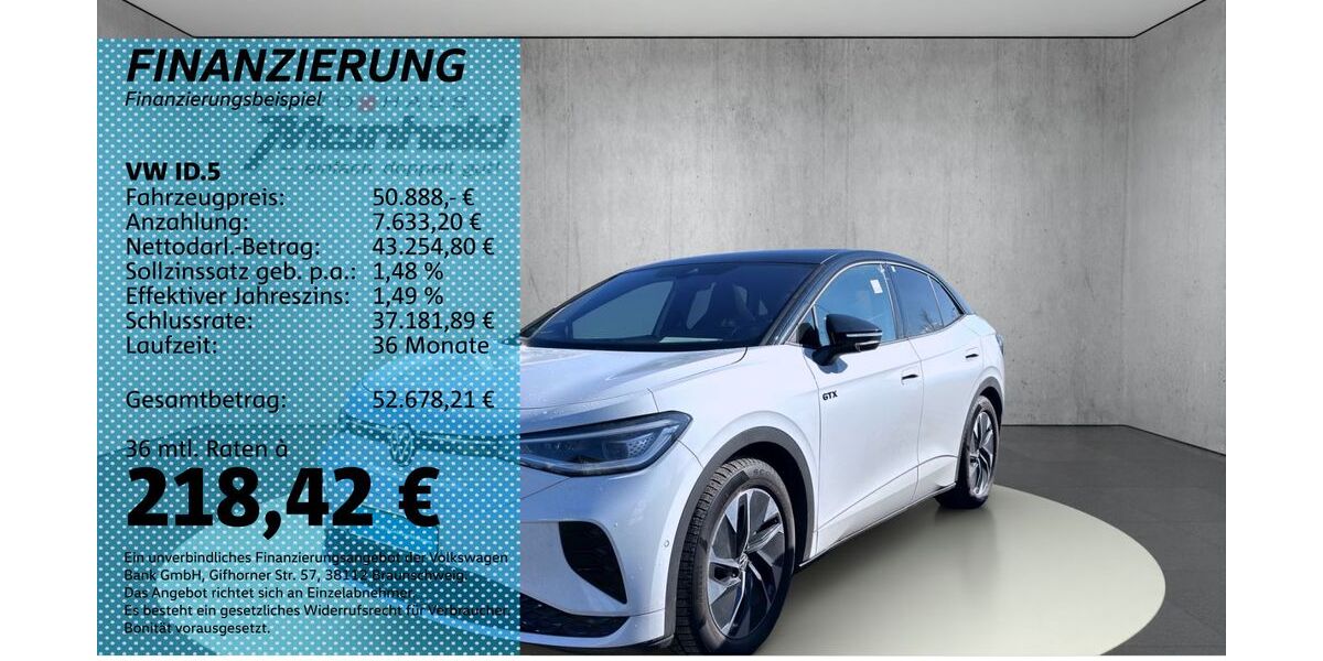 VW ID.5 7.990 km 50.888 &euro; Auerbach/Rebesgrün 08209