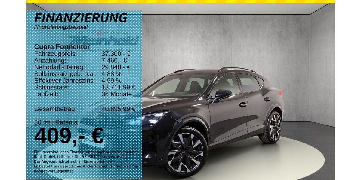 Cupra Formentor 20.990 km 37.300 &euro; Auerbach/Rebesgrün 08209