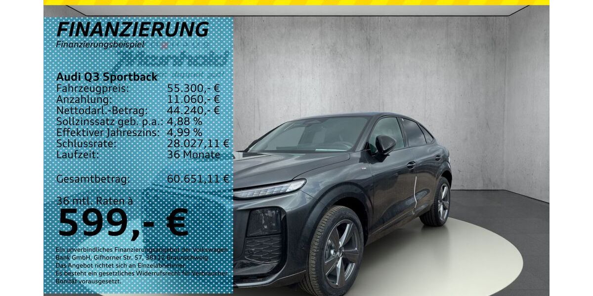 Audi Q3 1.010 km 55.300 &euro; Auerbach/Rebesgrün 08209