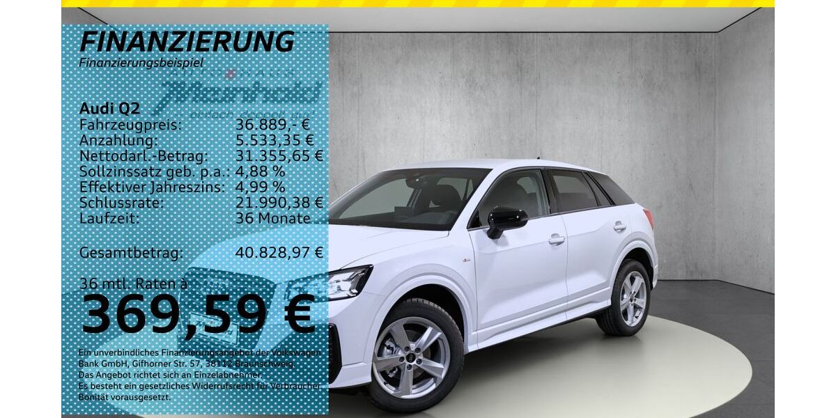 Audi Q2 5.000 km 37.829 &euro; Auerbach/Rebesgrün 08209
