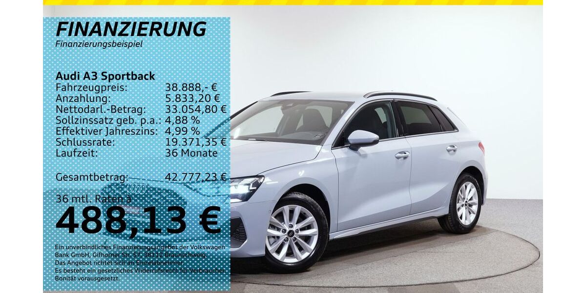 Audi A3 7.500 km 36.300 &euro; Auerbach/Rebesgrün 08209