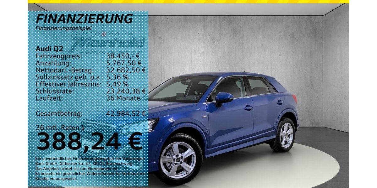 Audi Q2 5.000 km 38.450 &euro; Auerbach/Rebesgrün 08209