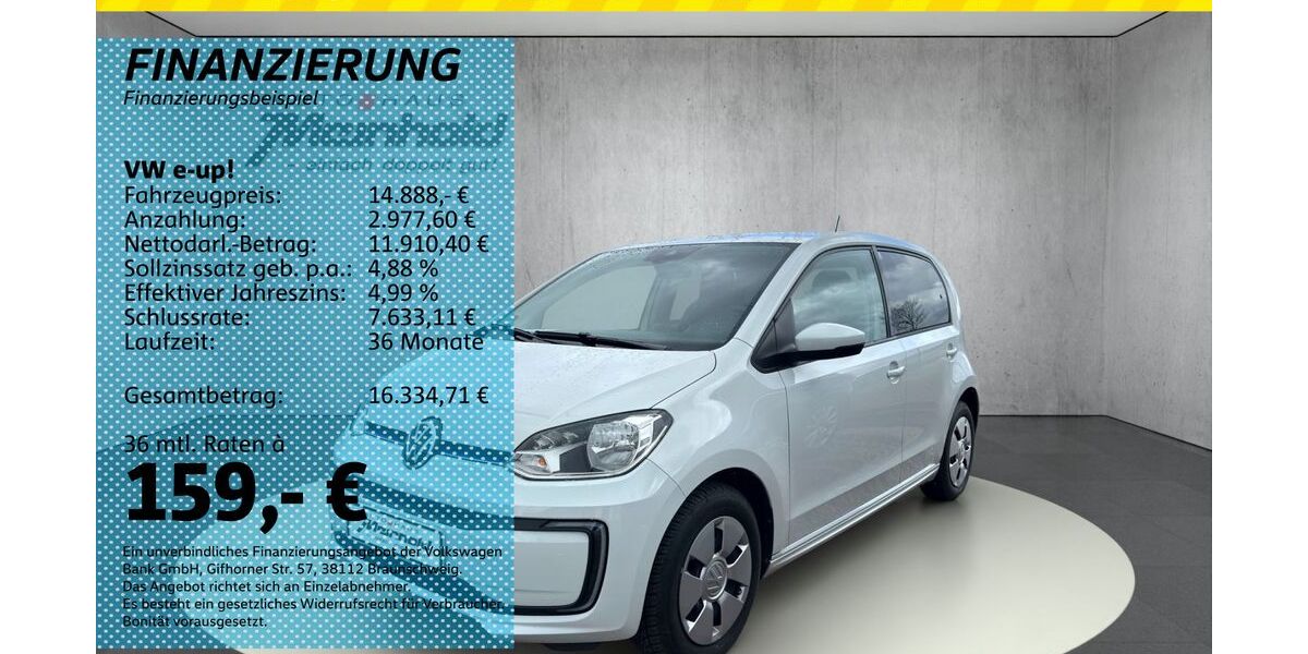 VW e-up! 23.300 km 14.888 &euro; Auerbach/Rebesgrün 08209