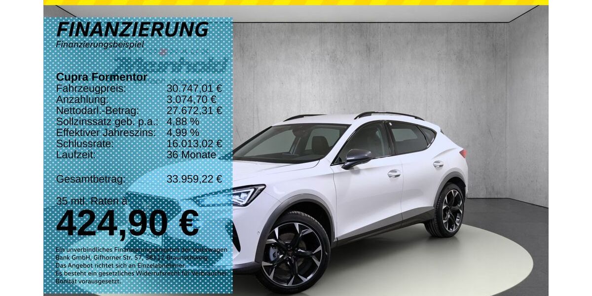 Cupra Formentor 22.100 km 30.747 &euro; Auerbach/Rebesgrün 08209
